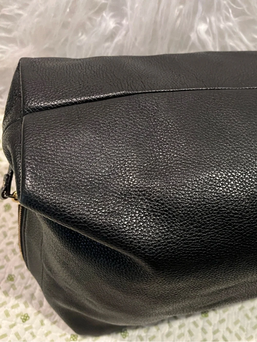 kate spade Mansfield Juniper Black Pebbled Leather Hobo Bag